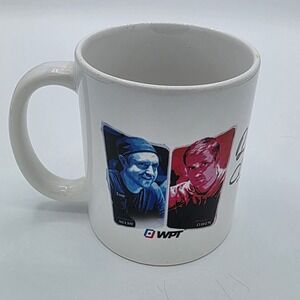 WPT Coffee Mug Autographed by Brad Owen and Andrew Neeme